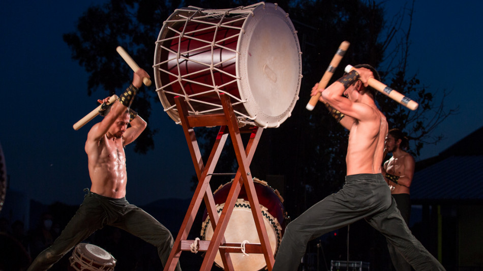 Giardini Filarmonica, i percussionisti giapponesi Munedaiko