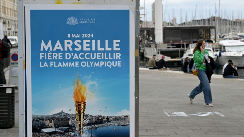 Olympisches Feuer trifft in Marseille ein