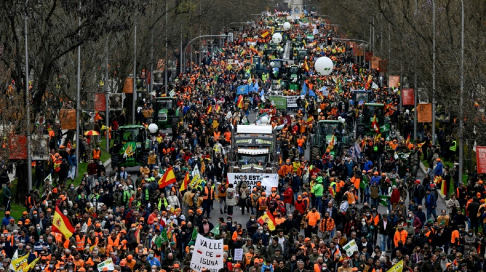 A Madrid, 150.000 agriculteurs et éleveurs manifestent contre la hausse des prix des carburants