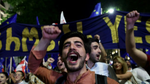 20,000 Georgians march 'for Europe', protest controversial bill