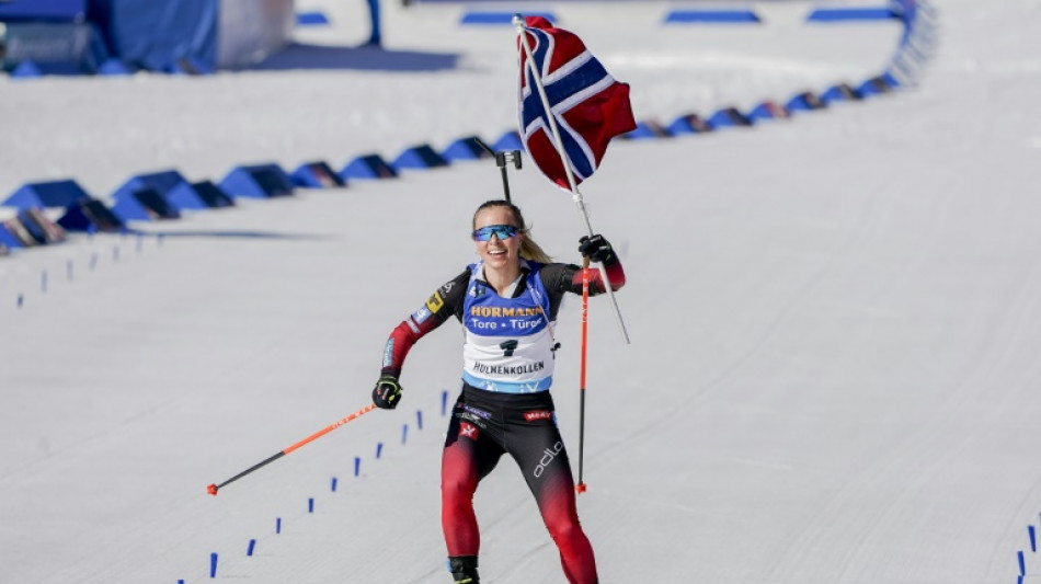 Biathlon: doublé pour Eckhoff à Oslo, le gros globe pour Olsbu Roeiseland