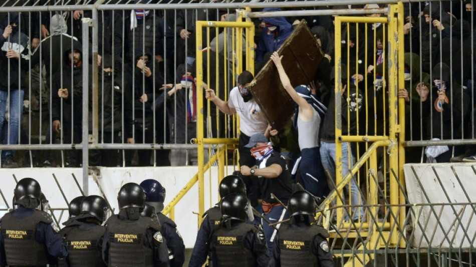 Dozens arrested after fans and police clash at Croatia Cup semi-finals