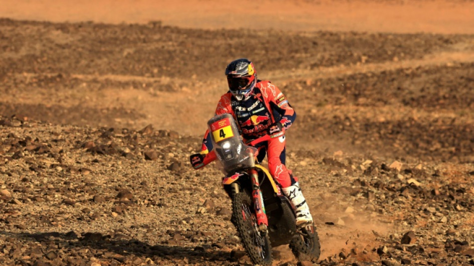 Australian biker Sanders stretches lead at Dakar Rally